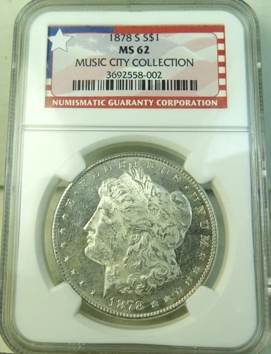 1878 S Morgan dollar NGC MS62 *VAM 126 gouged eagle SCARCE!!*