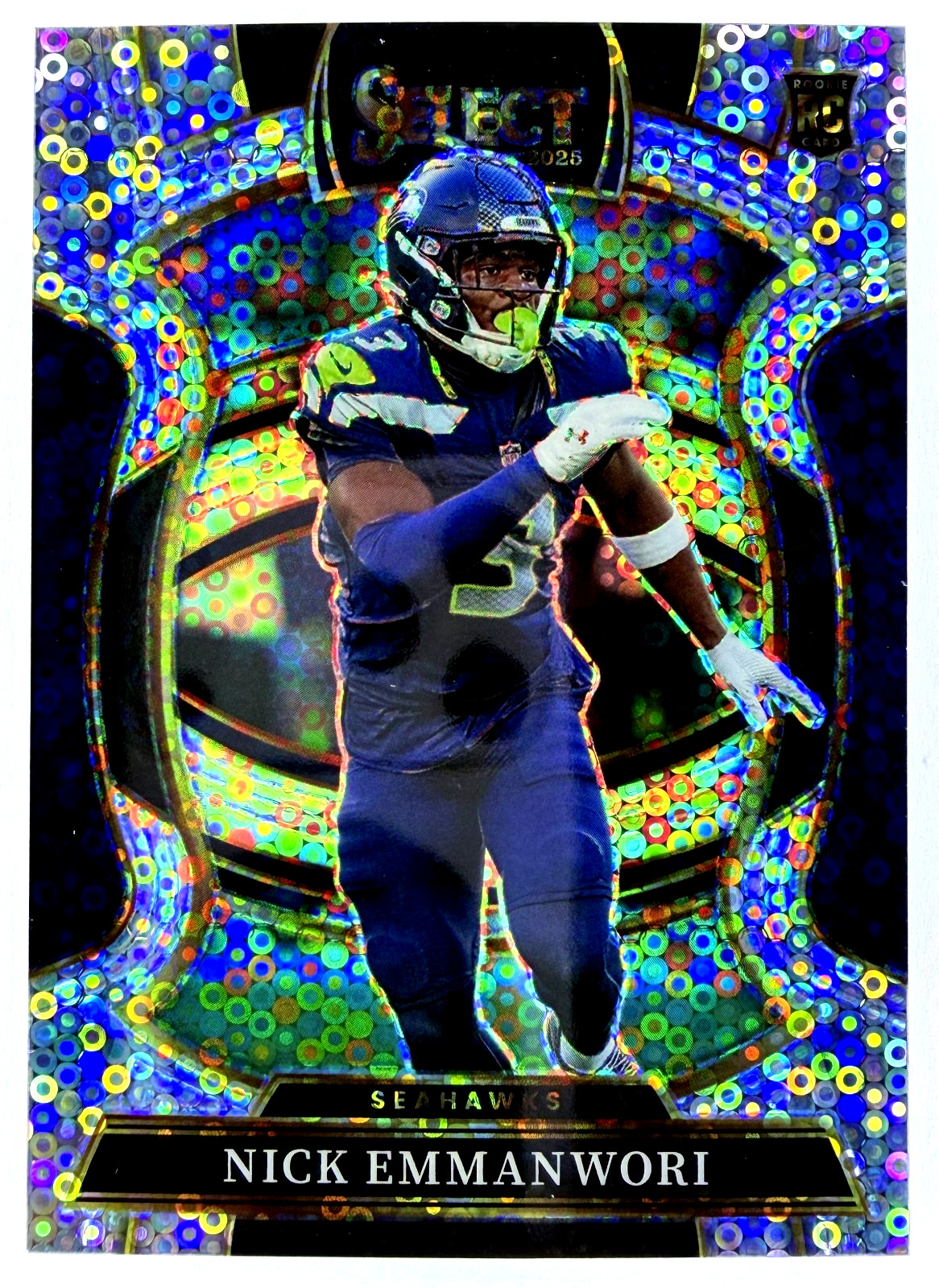 2025 Select NICK EMMANWORI #15 RC Rookie Concourse Level H2 Silver Disco Prizm