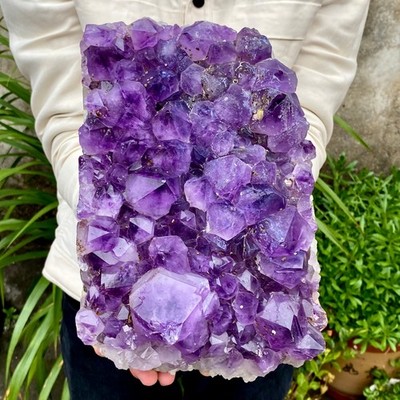 15.18LB Natural Amethyst cluster quartz cluster crystal mineral specimen Healing