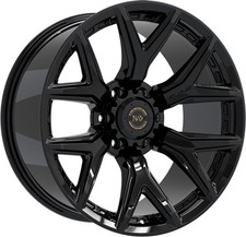 Alloy Wheels 20" Hawke 6YS Black Gloss For Nissan Frontier [Mk1] 97-04