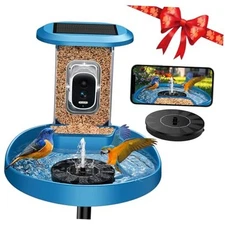  Smart Bird Feeder with Camera and Bird Bath 2-in 2L Bird Bath & 1L Bird Feeder