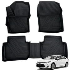 Floor Mats for Toyota Corolla Sedan 2020-2025 3 PCS Front & Rear All Weather