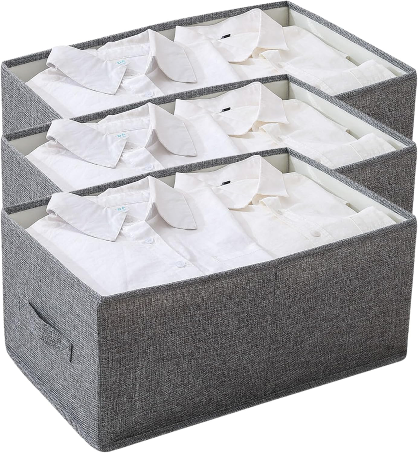 Set Organizer Armadio XL Pieghevole 48x30x22cm | Scatole Salvaspazio