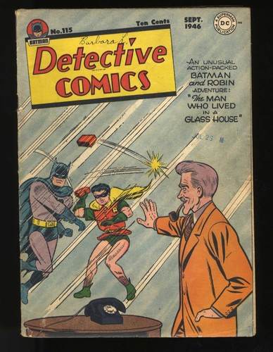 Detective Comics (1937) #115 VG+ 4.5 DC Comics 1946