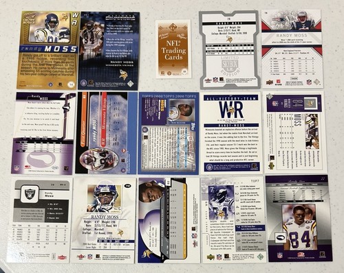 Randy Moss (15 Card Lot w/ Rookie RC & Insert) Minnesota Vikings - NrMint - Picture 2 of 2