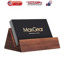 Walnut Wood Business Card Holder