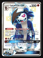 Lycanroc GX SV66/SV94 Hidden Fates: Shiny Vault Shiny Holo Rare Pokemon Card