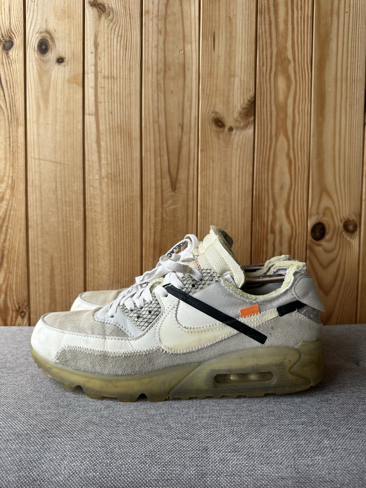 OFF WHITE X NIKE Nike Air Max 90 Off White scarpe da uomo sneakers taglia 44 US 10 UK 9 AA7293 100