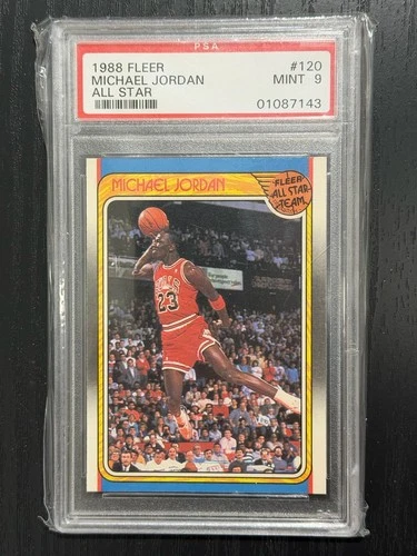 🏀 1988 Fleer Michael Jordan All‑Star #120 – PSA 9 MINT – Classic Bulls Card 🏀