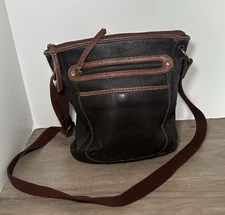 The Sak Laurel Brown Leather Crossbody Bag Purse