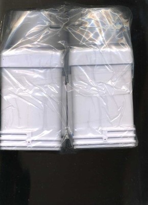 NEW Rain Gutter Downspout 2-Pack white PVC adapter 2'' x 3'' TO  4'' DRAIN #586