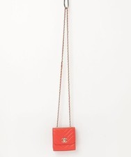 CHANEL Mini Flap Chain Shoulder Bag Red Ladies from JAPAN