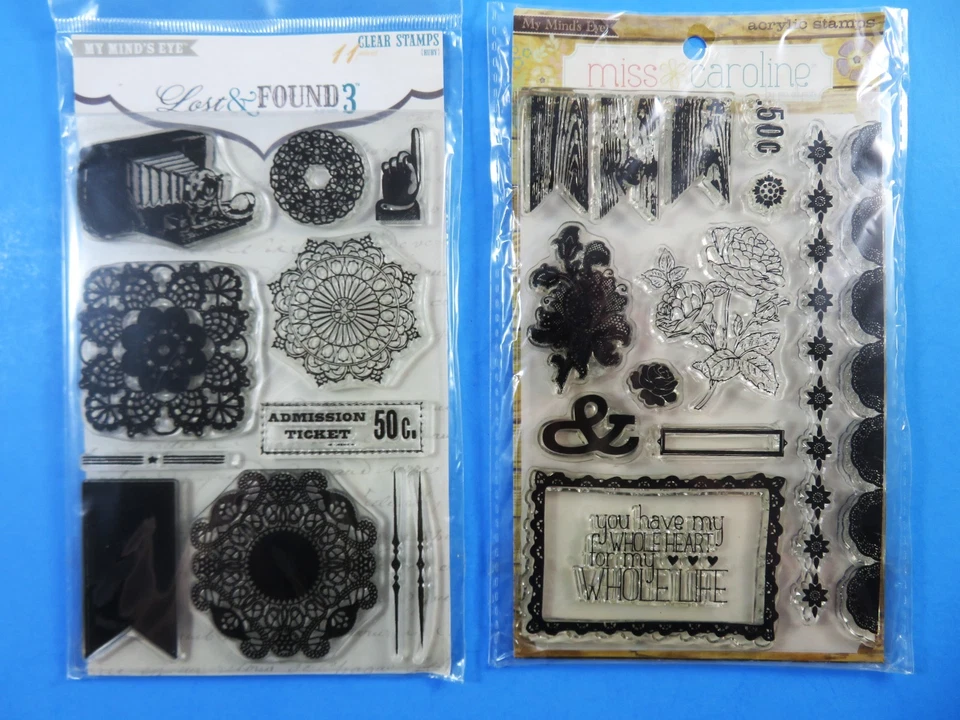 Estampillas acrílicas transparentes My Minds Eye Lost and Found LF3046 Howdy Doody Baby MC0103 Foto 2 de 4