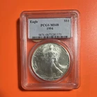 U.S. Mint American Eagle 1994 1 oz .999 Silver PCGS MS68 Coin