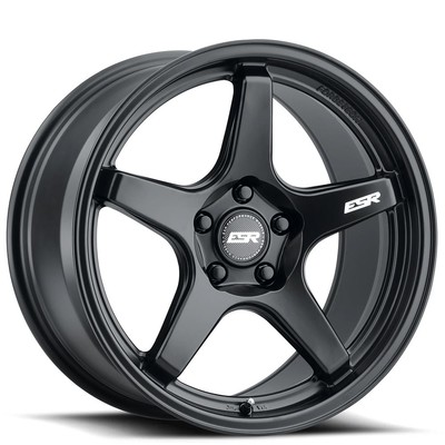 19x10.5'' ESR Wheels AP5C Satin Black JDM Style Rims