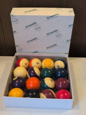 Aramith Crown Standard Belgian Pool Billiard Balls Standard Saluc Belgium