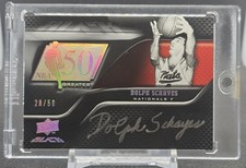 2008-09 Upper Deck UD Black NBA Greatest Anniversary Dolph Schayes Auto /50 HOF