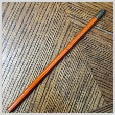 K23 TIN TOP Pencil Orange Made in USA 1950s 60s Writing Instrument Hexagonal