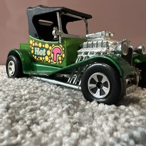 VINTAGE LESNEY MATCHBOX K50-53 1974 Green Hotwheels 'HOT T ROD' Toy Car