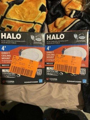 Halo 4'' Slim Canless LED Downlight, 5000K Dimmable, Energy Star, White