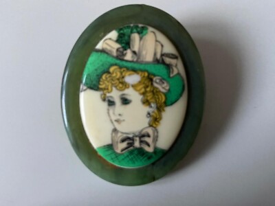 Lea Stein Serigraphy Brooch Vtg Early Lea Stein Serigraph Brooch