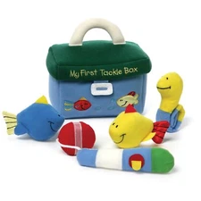Baby Play Soft Collection My First Tackle Box 5-Piece Plush Playset with Ratt...