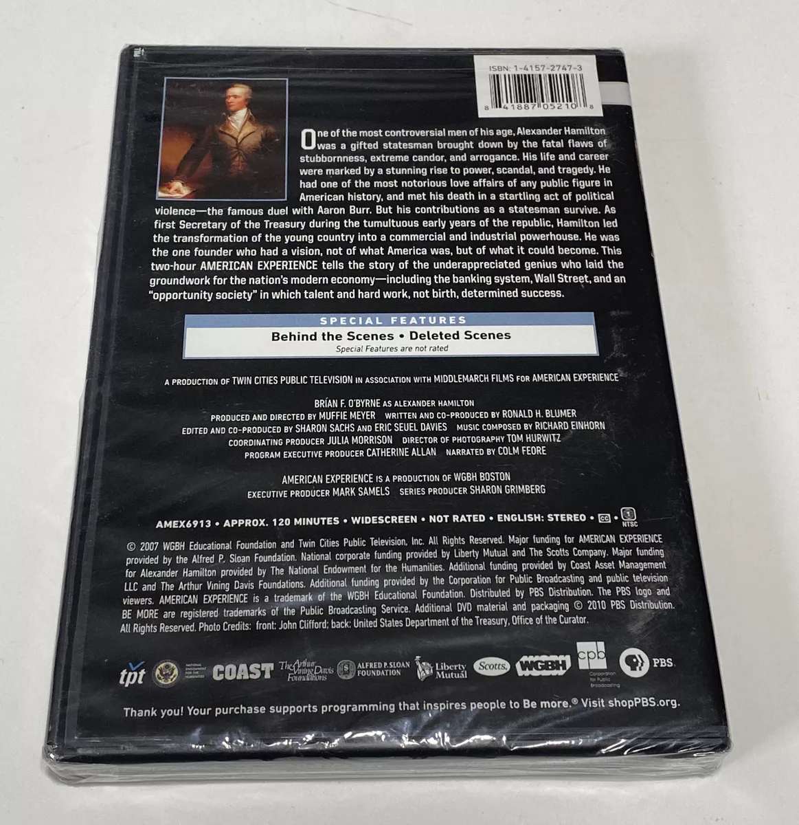 Alexander Hamilton DVD 2007 PBS American Experience Documentary