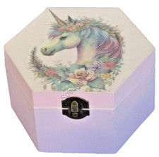 Trinket Box, 'Unicorn,'