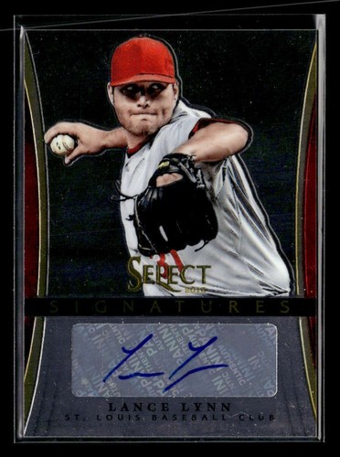 2013 Panini Select Lance Lynn Signatures Autograph Auto Cardinals Y8451