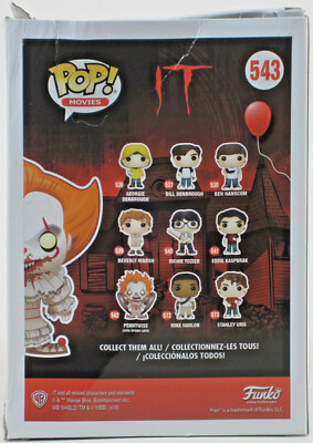 Damaged PKG* Funko POP Movies #543 IT PENNYWISE w/ Severed Damaged PKG* Funko POP Movies #543 IT PENNYWISE w/ Severed