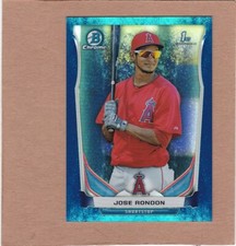 2014 Bowman Chrome Prospects Bubbles Refractor 40/99 Jose Rondon #BCP15 MINTY