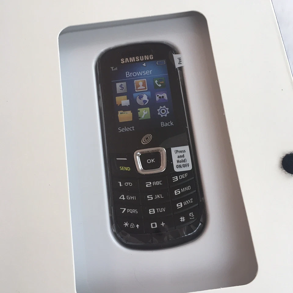 Samsung S150G Tracfone Cellular Phone Value Pack SEALED Black New Old Stock - Image 3 of 4