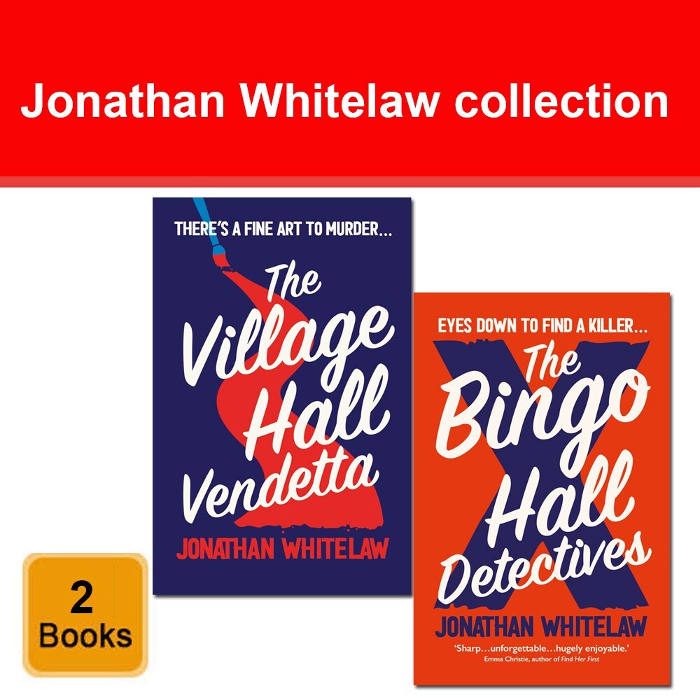 Jonathan Whitelaw 2 Books Set The Bingo Hall Detectives, Village Hall Vendetta