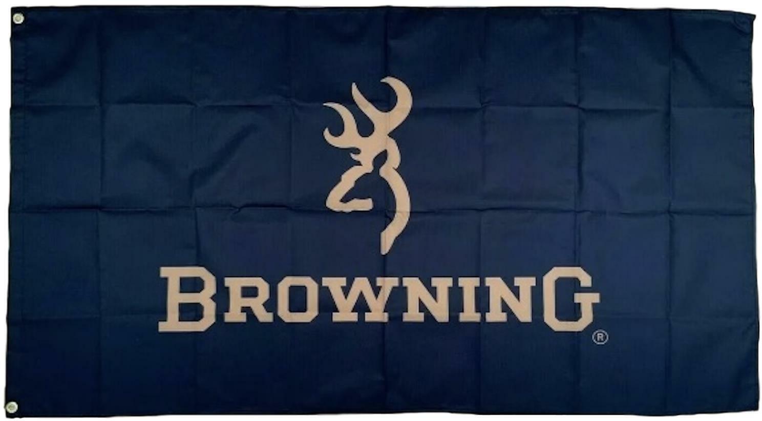 Browning FLAG 3X5 Banner 最大74%OFFクーポン Hunting Buck USA 激安単価で Fast Shipping Old New