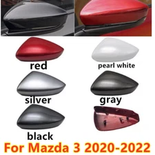 Left Driver Right Passenger Side Mirror Cap Cover Shell For Mazda 3 M3 2020-2022