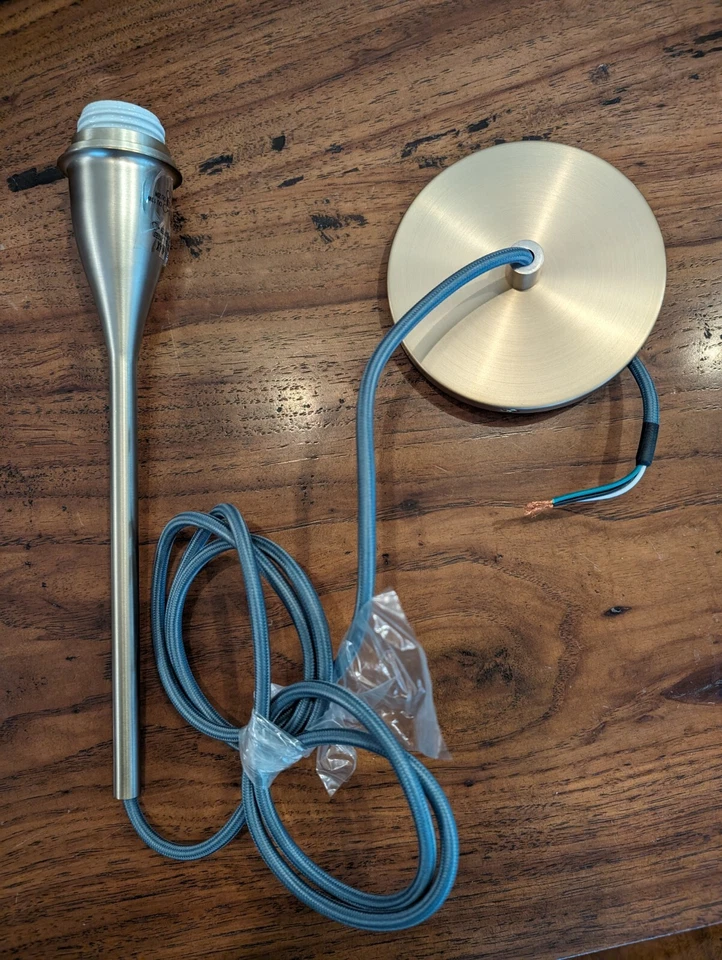 WEST ELM Riley Colgante Luz-Bronce Claro-CAJA ABIERTA Foto 4 de 4