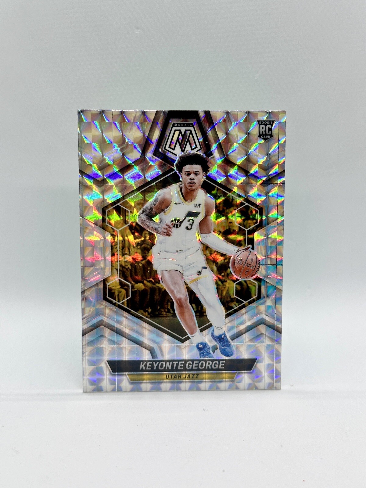 Keyonte George 2023-24 Panini Mosaic Silver Mosaic RC Utah Jazz #222