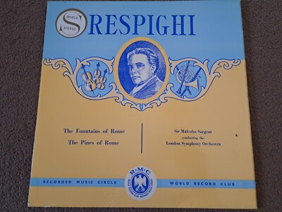 Respighi    The Fountains Of Rome / The Pines Of Rome - LP - SCM 27 - UK -Stereo