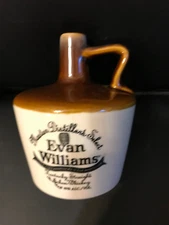 Evan Williams Straight Whiskey Jug Stoneware (Empty) - A gr