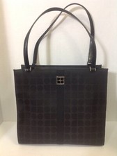 Kate Spade, Black Handbag with Leather Accents