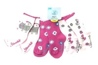 Sterntaler 3 Paar Baby SöCkchen Rosa Katze, BlüMchen 17 -18 // 6 - 12 Monate Neu