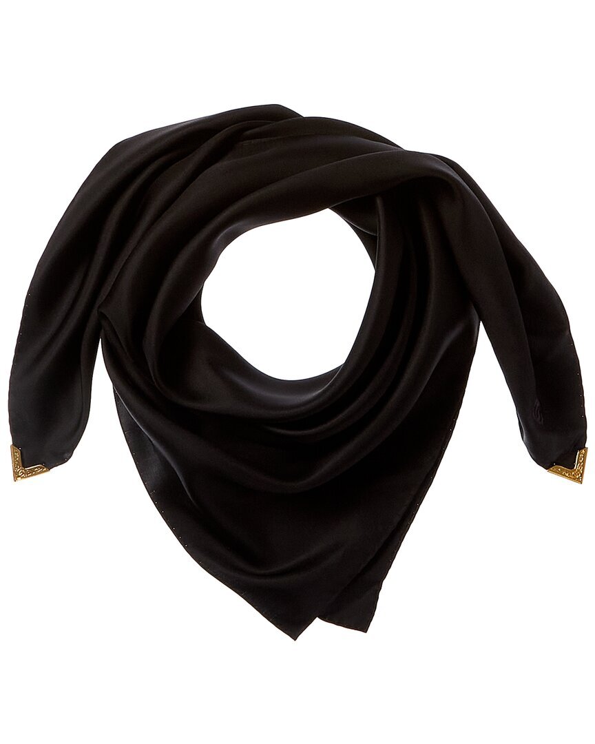 Шелковый шарф Gucci Мужской черный 56890₽