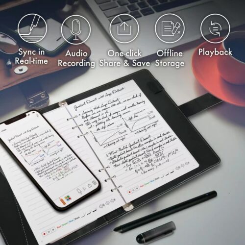 OPHAYA Smart Pen+Notebook+Tablet, Digitize Handwriting, Bluetooth Real Time Sync - Picture 8 of 9