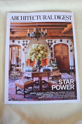 Architectural Digest Magazine March 2017 Star Power Tommy Hilfiger