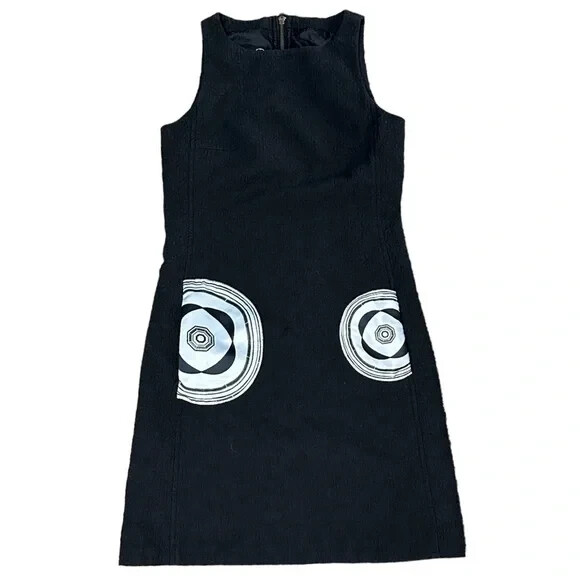 Desigual Black and White Sheath Dress Size 36 EU (0 US)