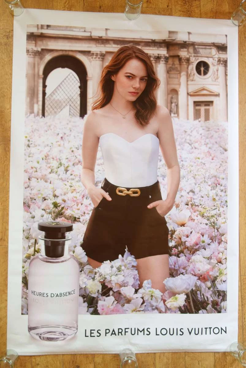 LOUIS VUITTON EMMA STONE perfume original LARGE 6x4 ft BUS SHELTER