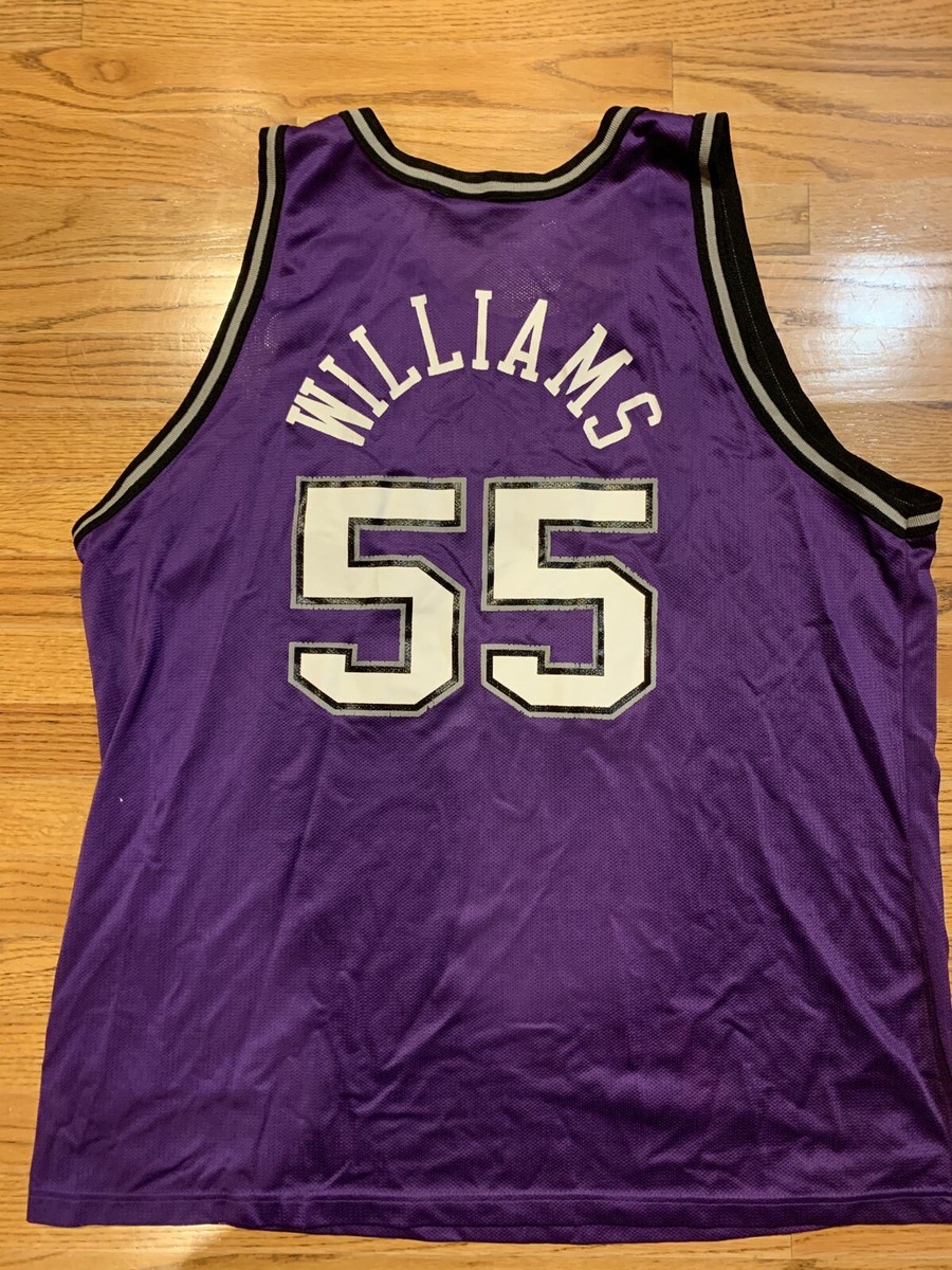 Rare Purple Jason Williams Sacramento Kings NBA Champion Jersey Size 52