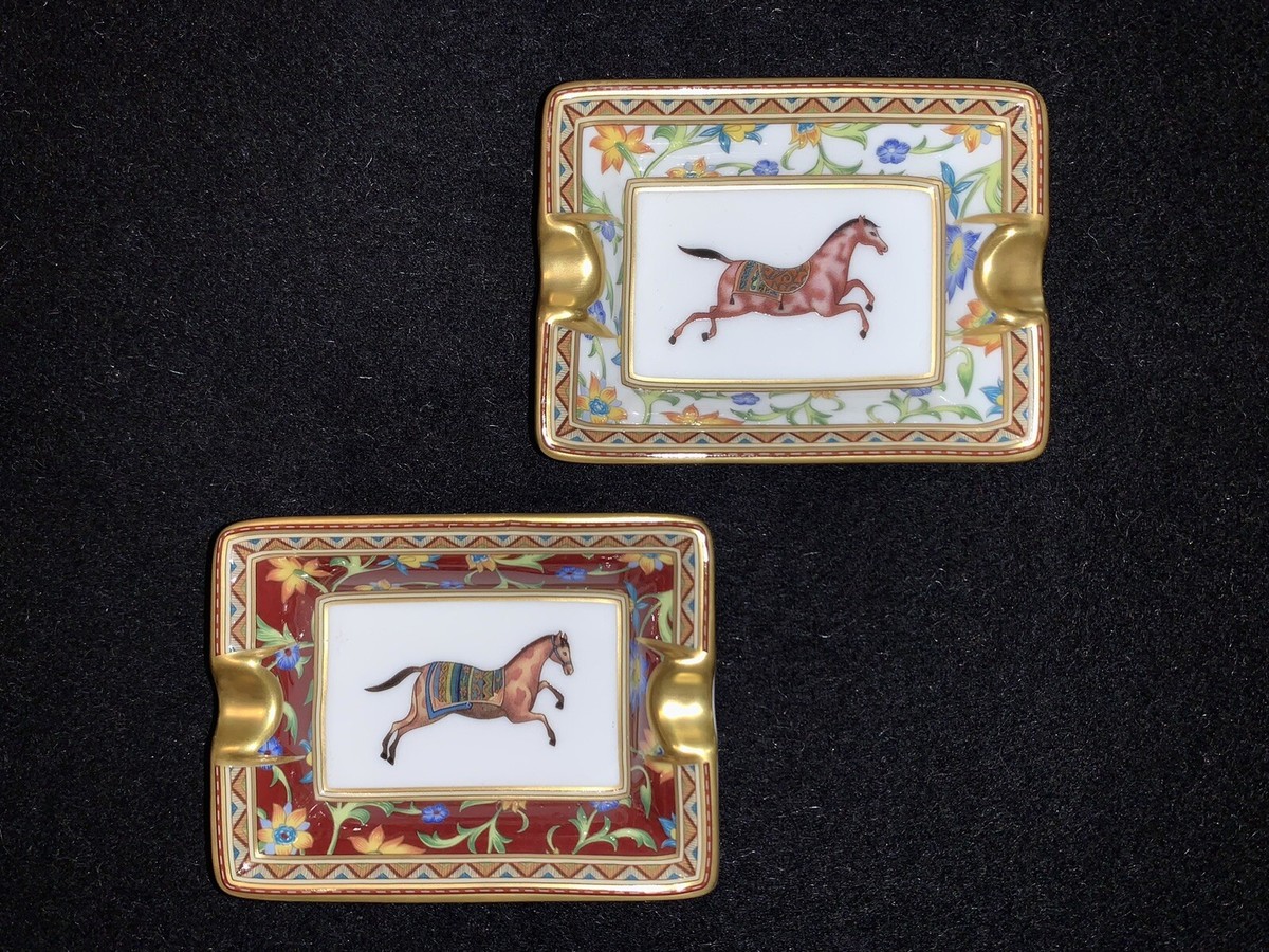 Hermes CHEVAL d'ORIENT Set of 2 Mini Decorative/Ashtrays | eBay
