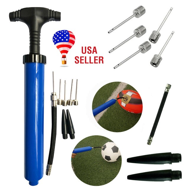 10" Portable Ball Inflator Hand Air Pump for Basketball Football Sport