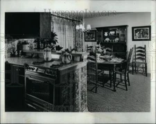 1970 Press Photo Timberline Model Home Kitchen Dining - RRU88389